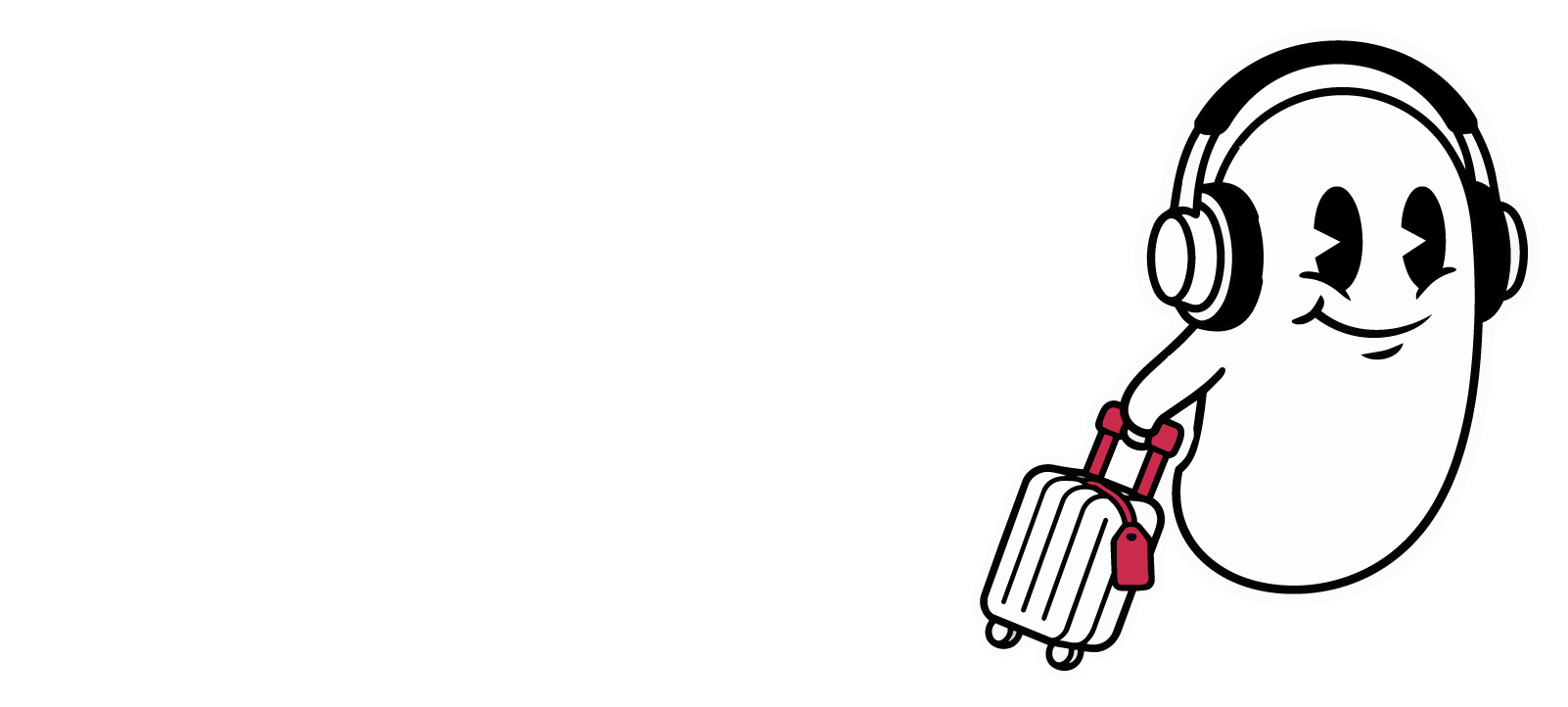 WASIM travel character with luggage